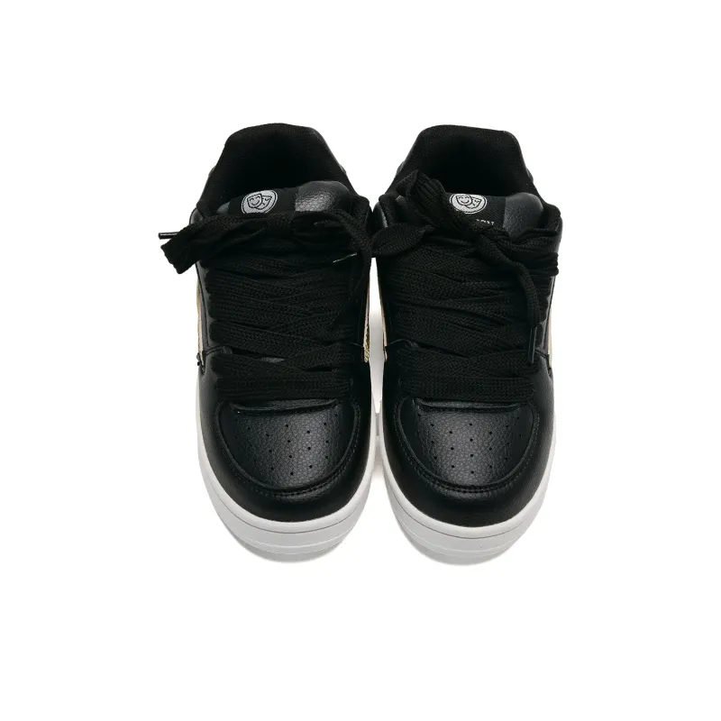 Teddy Bear Collection Coverage Slip Resistant Lightweight Low Top Skateboard Shoes Women's Sea Salt White Chocolate-8