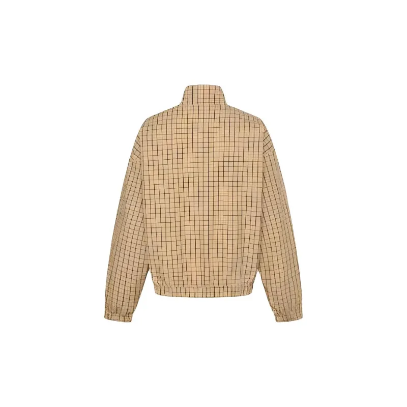 URBAN REVIVO Jackets & Coats Men's Khaki Plaid-1