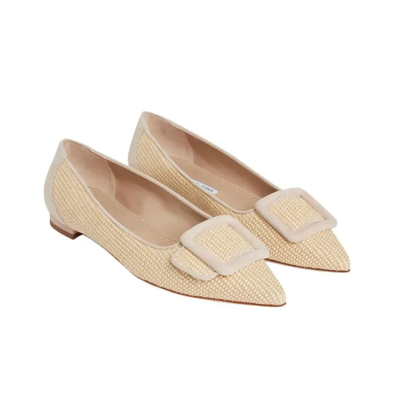 MANOLO BLAHNIK Maysalepump Casual Single Shoes Women's Beige-2