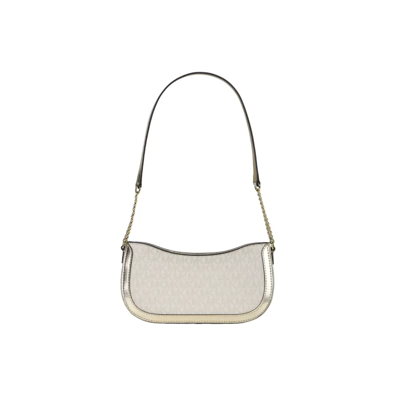 MICHAEL KORS Coated Canvas With Polyester Cotton And Polyurethane Clutch Handbag Shoulder Bag Small Size Women's Gold-3