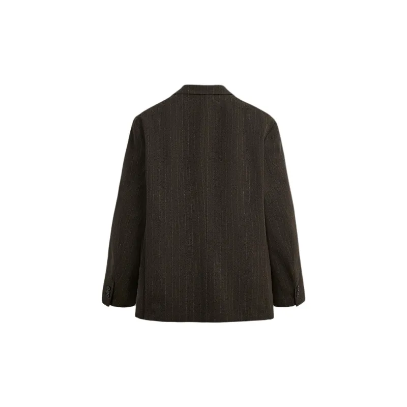 ZARA Business Suit Men's Brown/Green-1