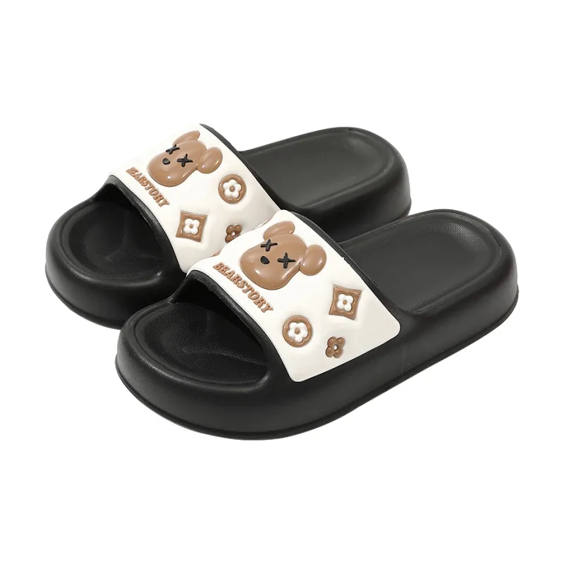 Foot Recreation Unisex Summer Home Slippers For Bathing, Slip Resistant, Platform Indoor Cute, Slippers-8