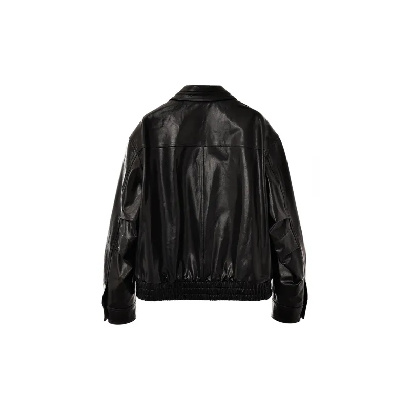 SINBOS Leather Jackets Women's Smoke Ink-1