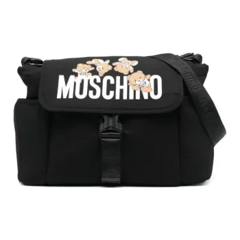 MOSCHINO Polyester Baby Diaper Storage Bag Kids' Black