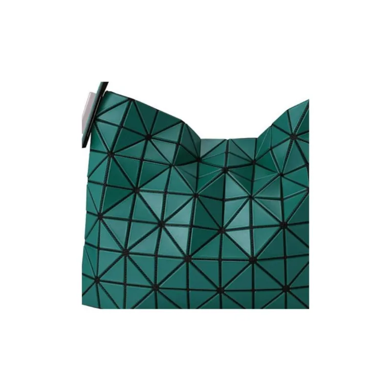 ISSEY MIYAKE Bateau Matte Polyester Shoulder Bag Handbag Small Size Unisex Green-1