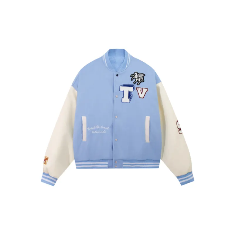 ACUOD BY CHANU Baseball Jacket Spring Loose Fit Versatile Couple Jackets & Coats Top Unisex-2