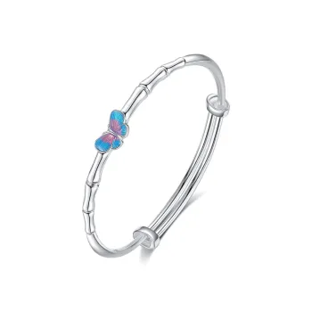 IS YOU 999 Fine Silver Sterling Silver Bracelets Women's