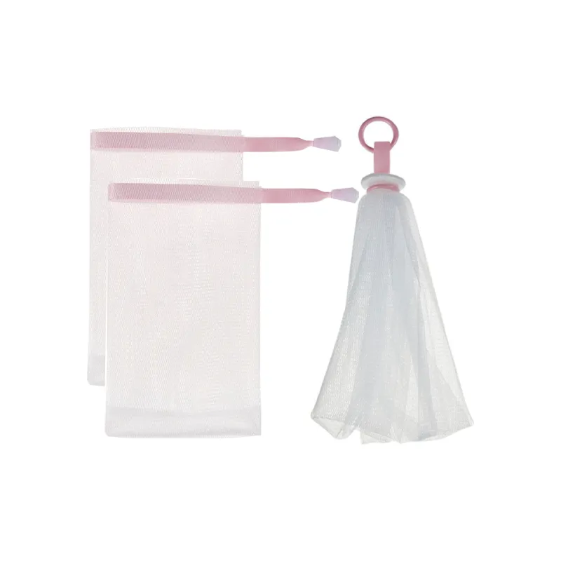 JINGLINGLONG Foam Net Facial Cleanser Face Soap Bag Shower Gel Facial Cleansing Foaming Net-11