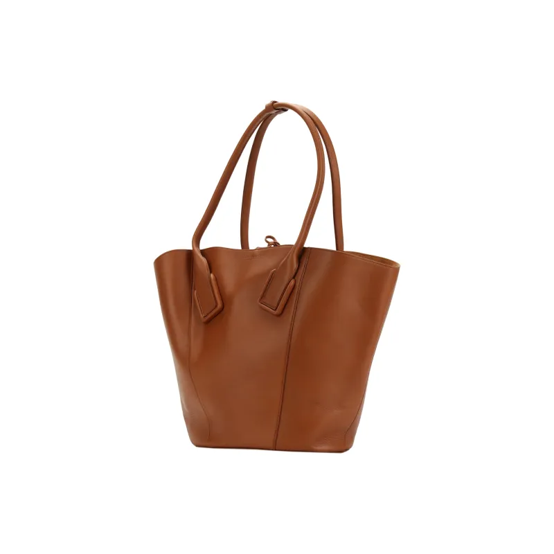 Bottega Veneta Leather Tote Bag, Shopping Bag, Handbag Regular Women's Brown-3