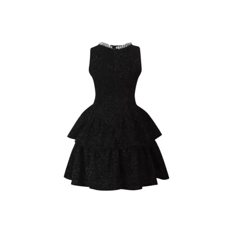 Vine Color Sleeveless Dress Women's-1