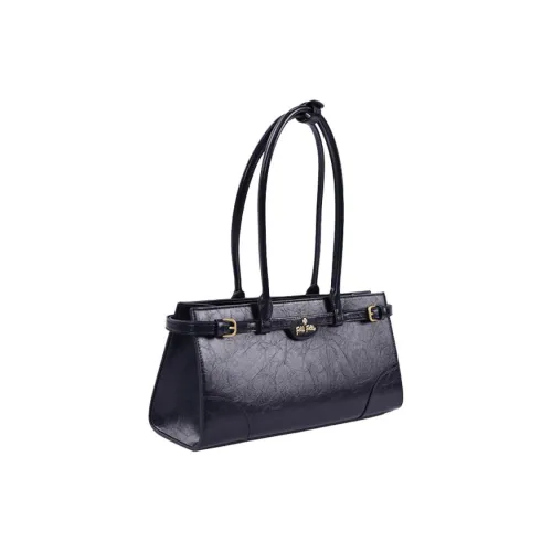 Folli Follie PU Versatile Oil Wax Texture Shoulder Bag Medium Size Women's Multicolor