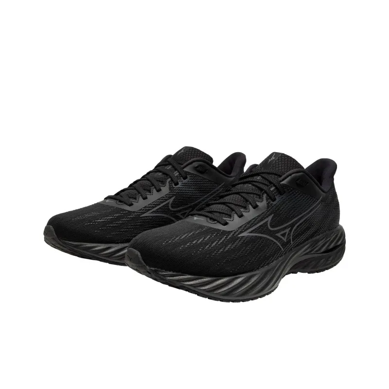 Mizuno Wave Inspire Anti Slip Wear Resistant Low Top Running Shoes Men's Black-2