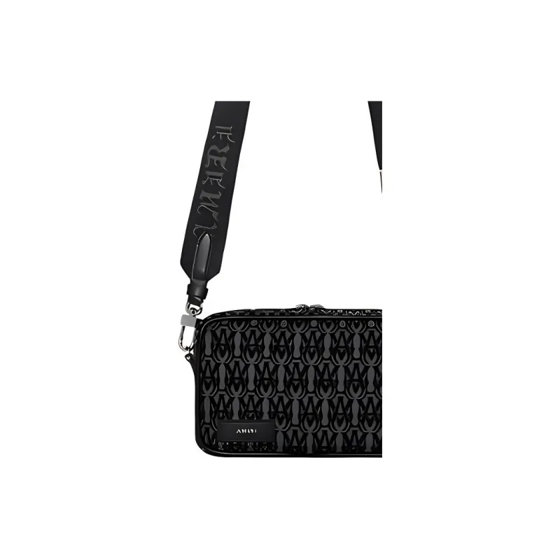 AMIRI Cow Leather Trim Camera Bag Shoulder Bag Crossbody Bag Men's Multicolor-4