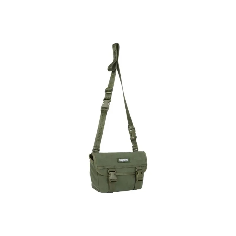 Supreme Canvas Bag, Messenger Bag, Shoulder Bag, Crossbody Bag Mini Unisex Olive Green-1