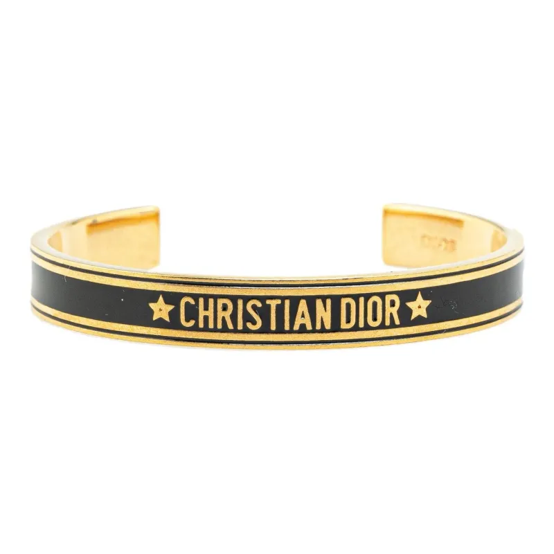 Christian DIOR Pre Owned 2000 2024 Enamel Code Cuff Bracelet Costume Bracelet-1