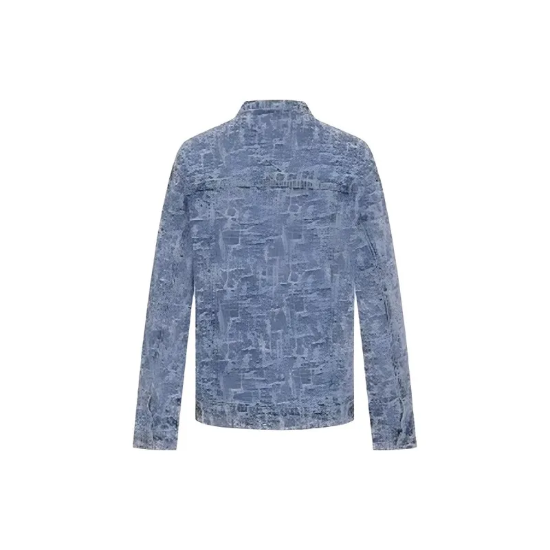 URBAN REVIVO Denim Jacket Men's Blue-1