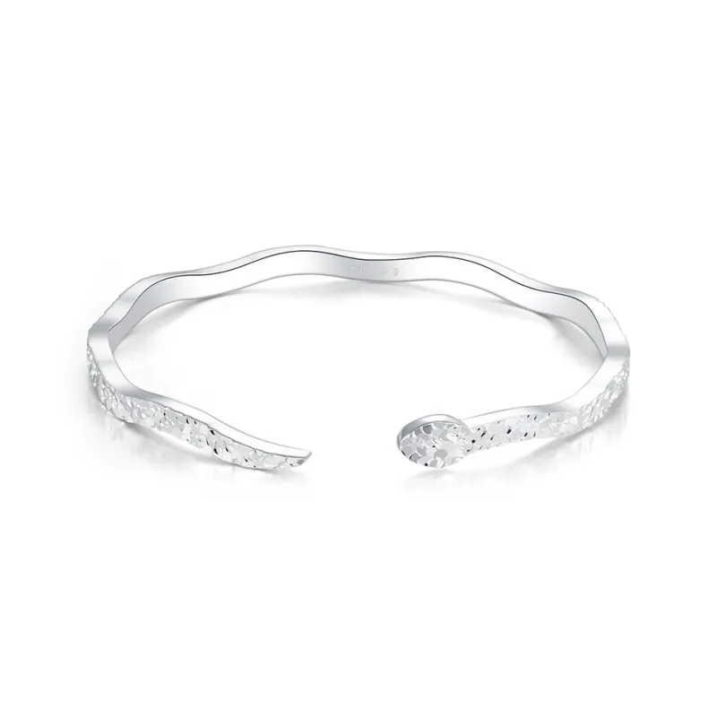 SHUIBEI 999 Fine Silver Bangles Unisex-1