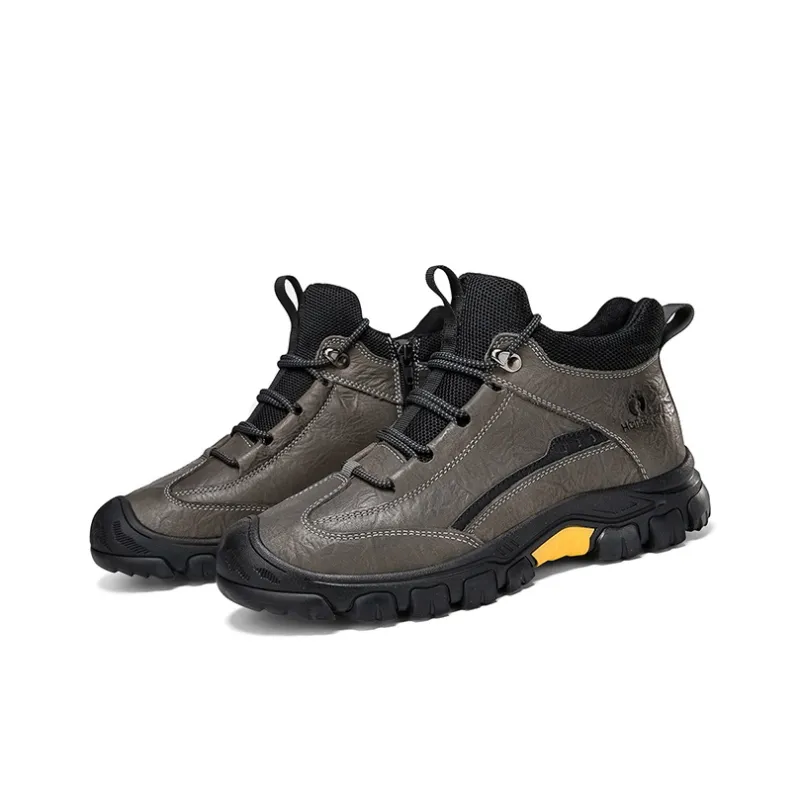 HANG TEN Warm Wear Resistant Slip Resistant Short Outdoor Boots Men's-1