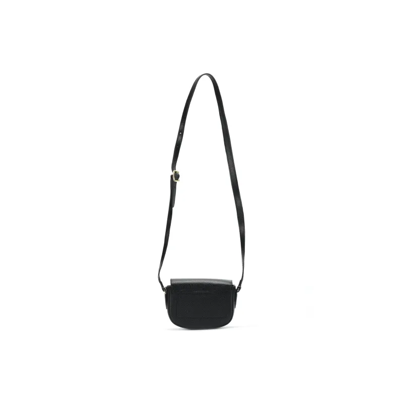 LONGCHAMP Épure Cow Leather Saddle Bag, Crossbody Bag Women's Black-5