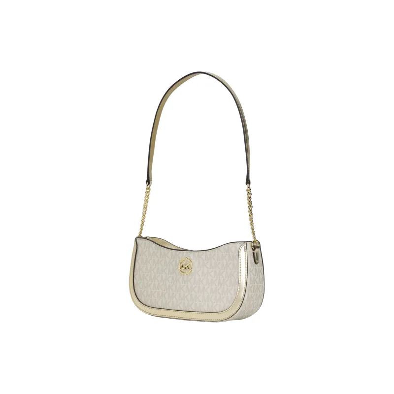 MICHAEL KORS Coated Canvas With Polyester Cotton And Polyurethane Clutch Handbag Shoulder Bag Small Size Women's Gold-2