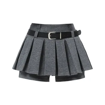 Vine Color Casual Short Skirts Women's