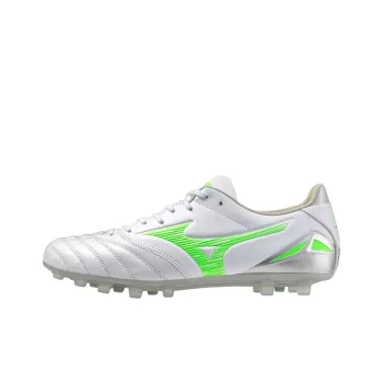 Mizuno Morelia Neo 4 AG Rubber Short Studs Anti Slip Wear Resistant Soccer Shoes Men's White Green