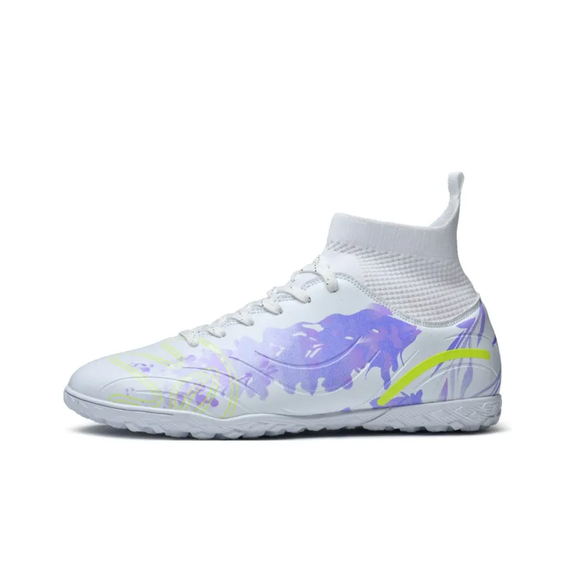 WEJIESS TF Rubber Broken Studs Artificial Ground Anti-Slip Wear-Resistant Soccer Shoes Unisex-0