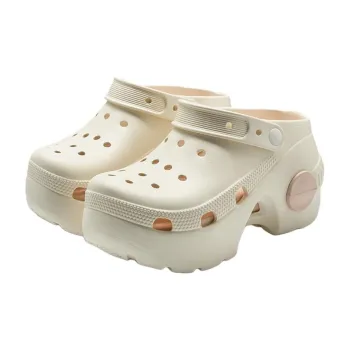 Lymia 10cm Height Increasing Clogs Summer Platform Breathable Slip Resistant Odor Resistant EVA Slippers