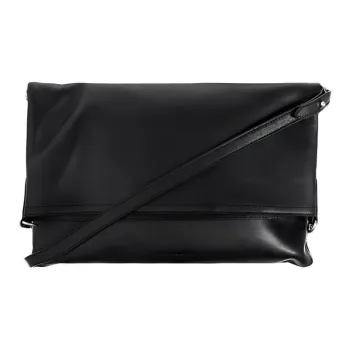 DRIES VAN NOTEN Leather Shoulder Bag Men's Black