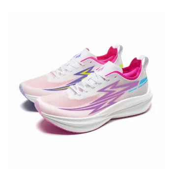Dynamic Power Running Shoes Unisex Low Top Pink Purple Mismatched
