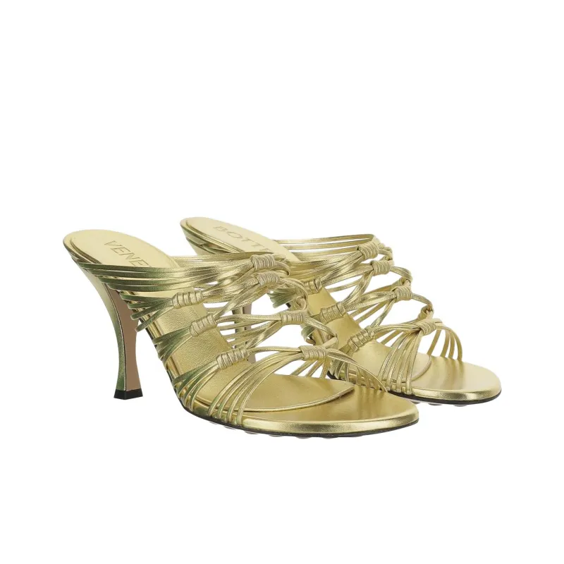 Bottega Veneta Slide Slippers 9.5cm Women's Gold-2