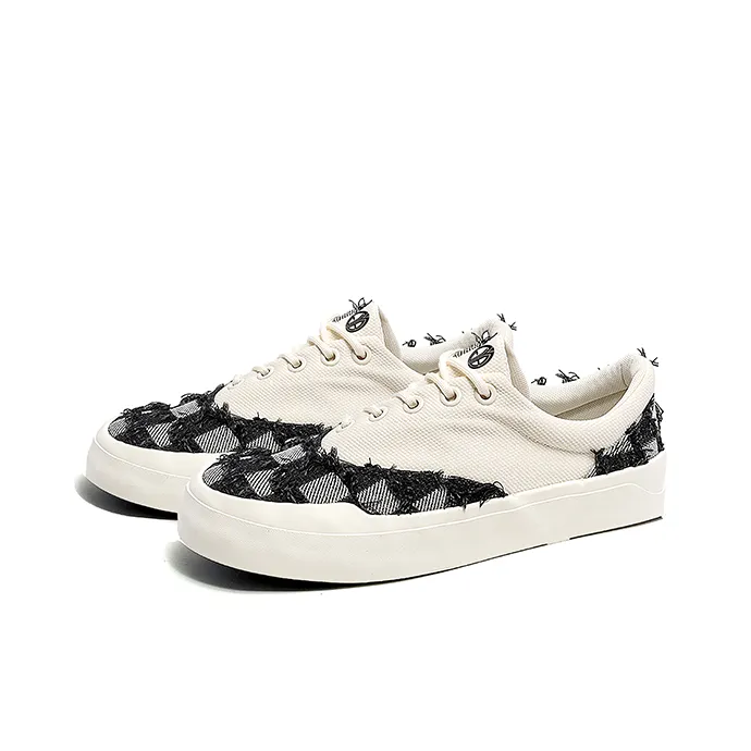 Yi Jiabao Anti Slip And Wear Resistant Lightweight Low Top Canvas Shoes Unisex-12