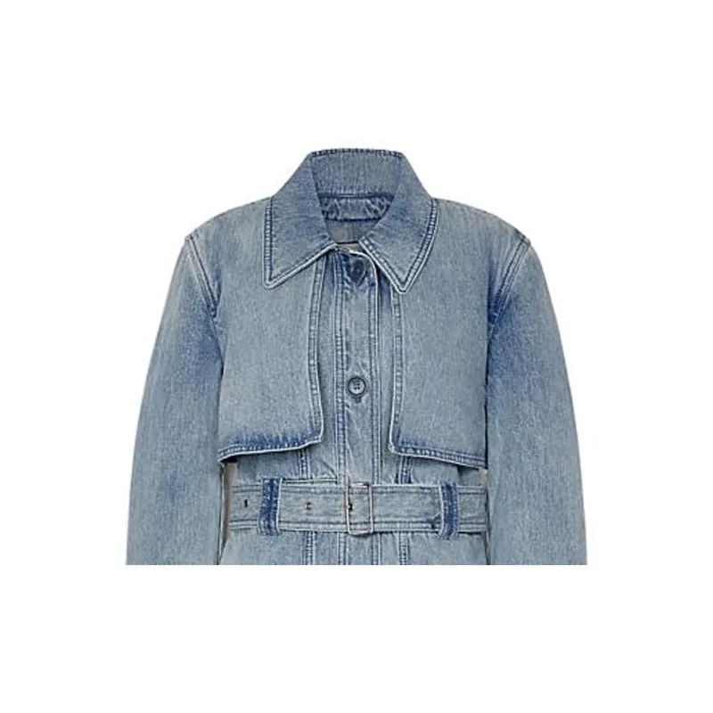 COACH FW22 Trench Coat Women's Blue-2