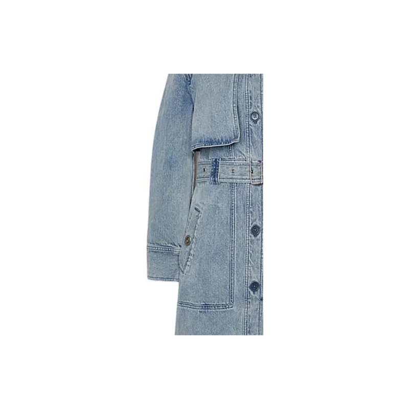 COACH FW22 Trench Coat Women's Blue-3