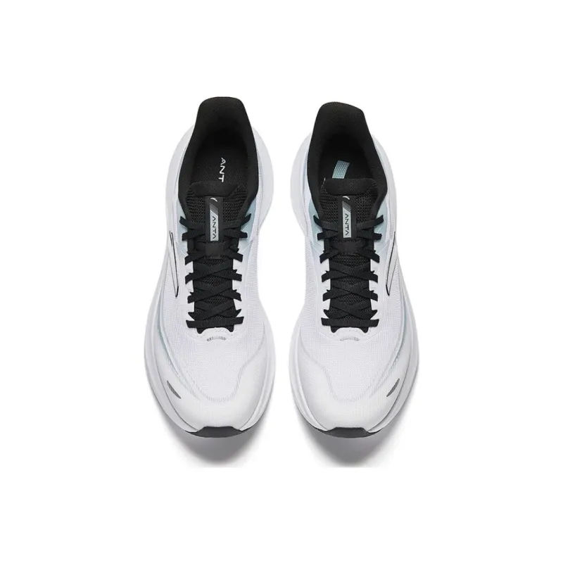 CHAOJIANTA Slip Resistant And Breathable Low Top Casual Running Shoes Men's White Blue-2