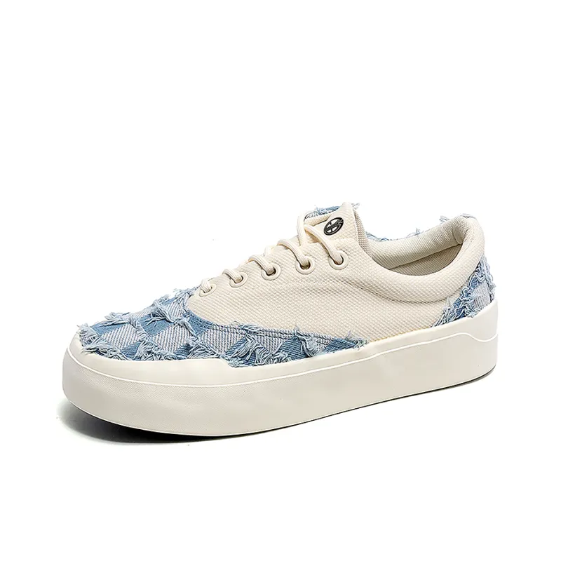 Yi Jiabao Anti Slip And Wear Resistant Lightweight Low Top Canvas Shoes Unisex-14