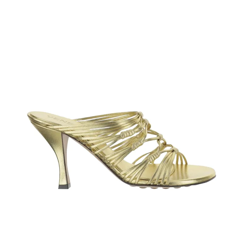 Bottega Veneta Slide Slippers 9.5cm Women's Gold-1