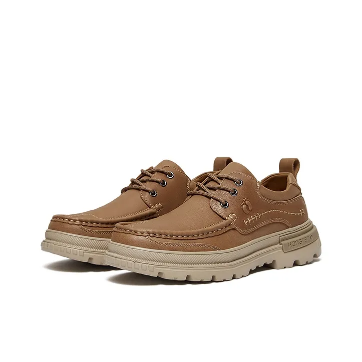 HANG TEN Men's Casual Shoes Men Low Top Black/Light Brown-1