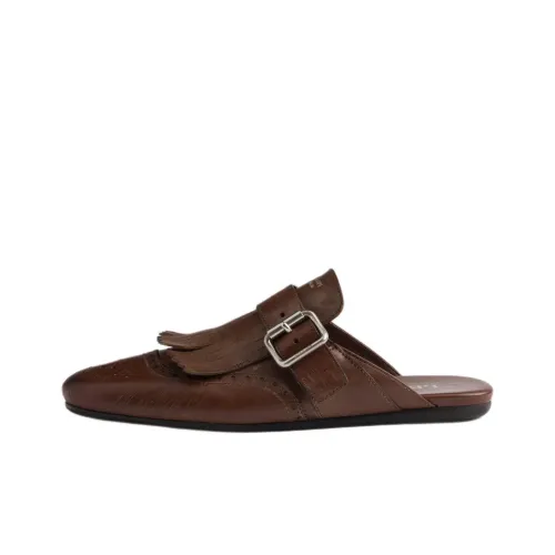 PRADA Closed Toe Slippers Women's Brown