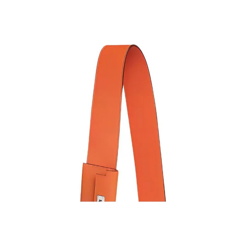 HERMES Kelly Pocket Swift Calfskin Bag Shoulder Strap Women's Orange-4