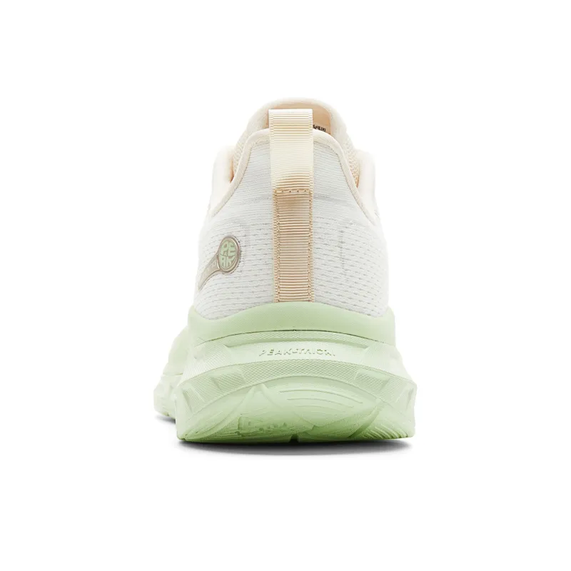 PEAK Cushioning Rebound Wear-Resistant Lightweight Slip-Resistant Low-Top Running Shoes Men's Super-Light White Green-4