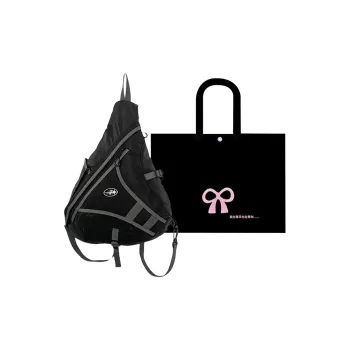 HACIN Nylon Sling Bag Regular Unisex Black