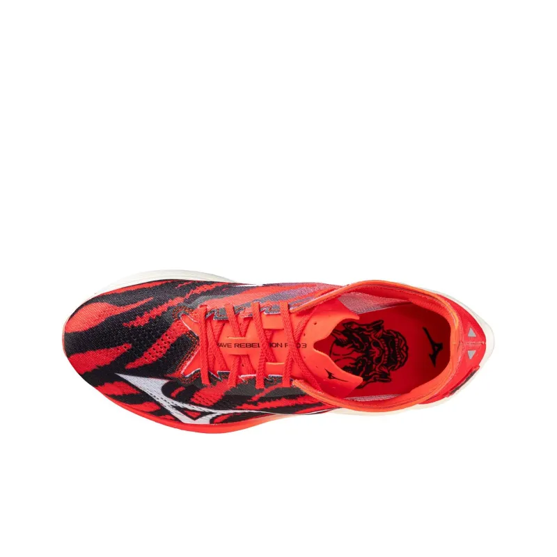 Mizuno Anti Slip Wear Resistant Low Top Running Shoes Men's Red Blue-3