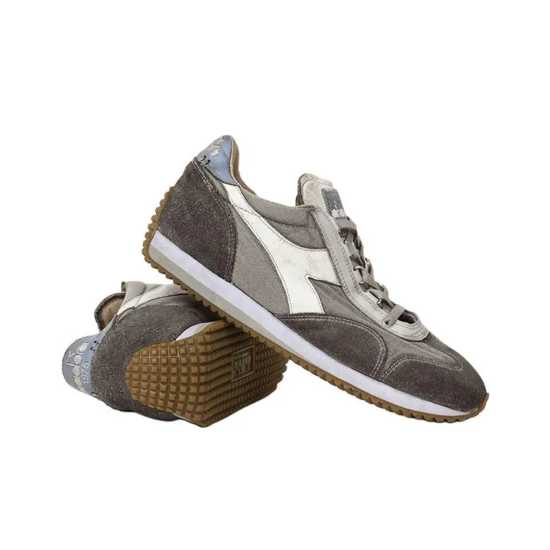 Diadora Equipe H Anti Slip Wear Resistant Low Top Casual Shoes Unisex Light Gray-3