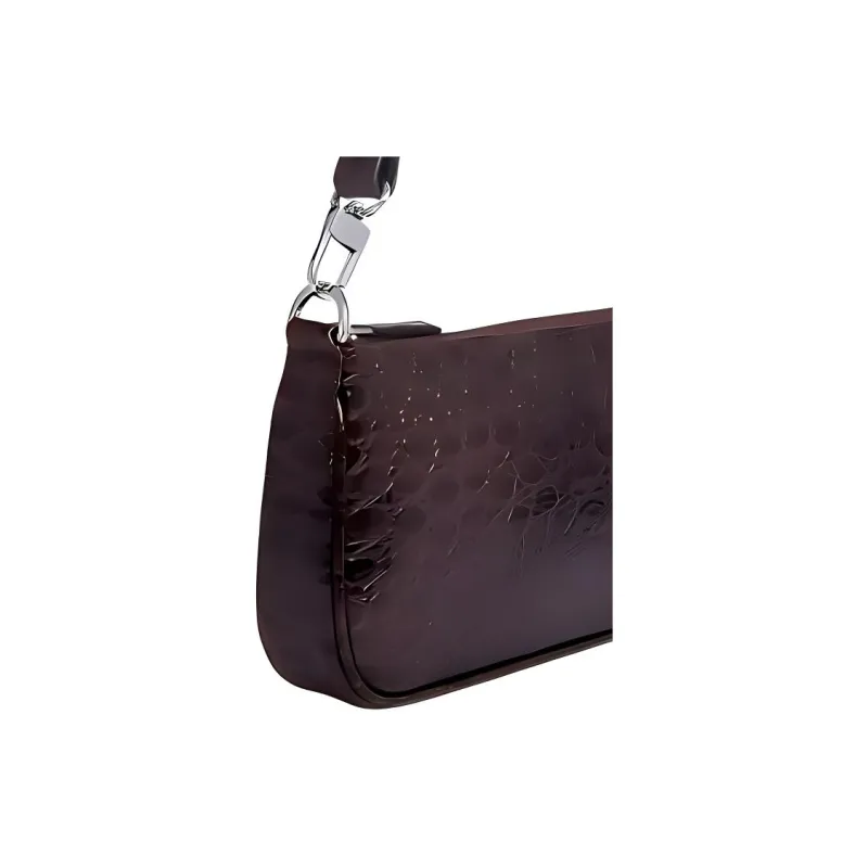 By Far Rachel Cow Leather Crossbody Handbag Shoulder Bag Medium Size Women's Hazelnut Jam Color-2