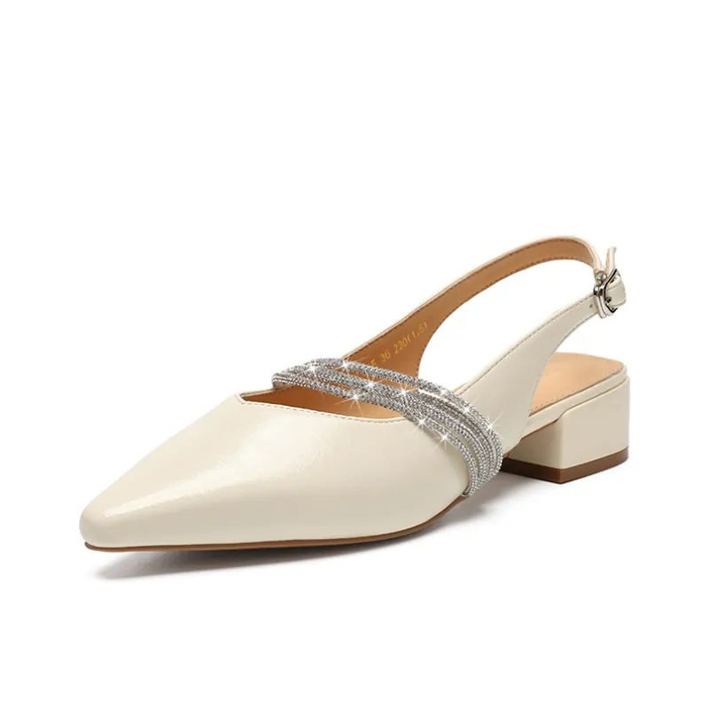 ZHR Chunky Heel High Heels 3.5cm Women's-1
