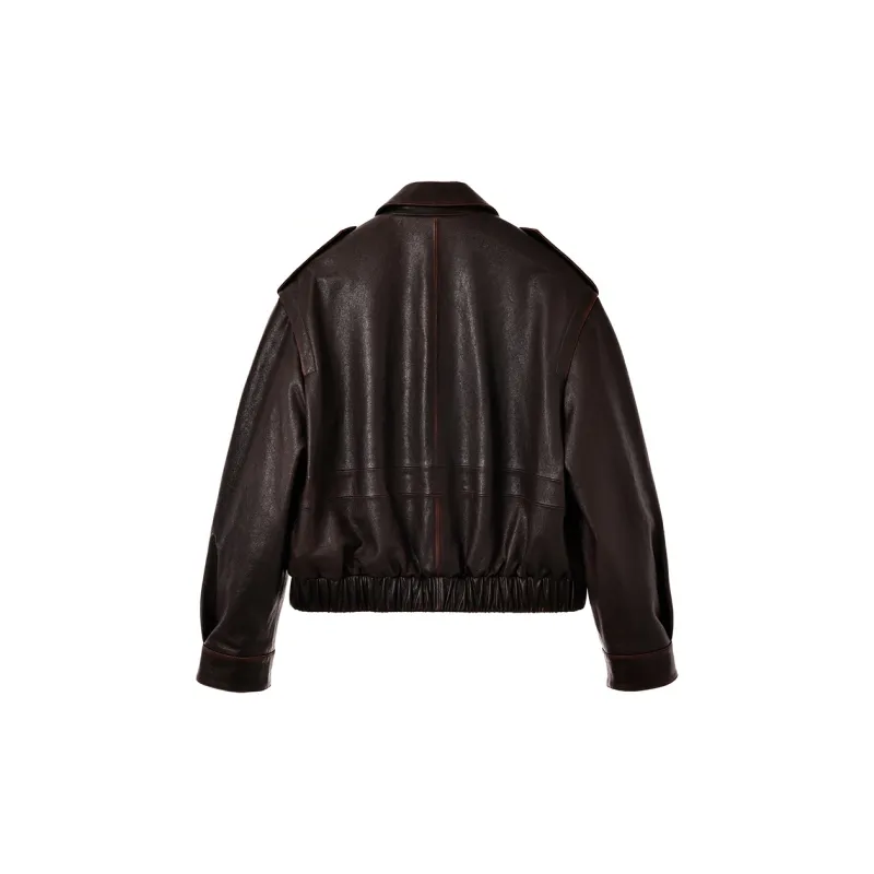 SINBOS Leather Jackets Women's Hazelnut Brown-1