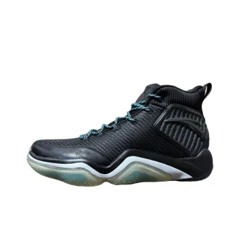 Anta UFO1.0 Slip Resistant Thermal Quick Dry High Top Basketball Shoes Men's Black Blue