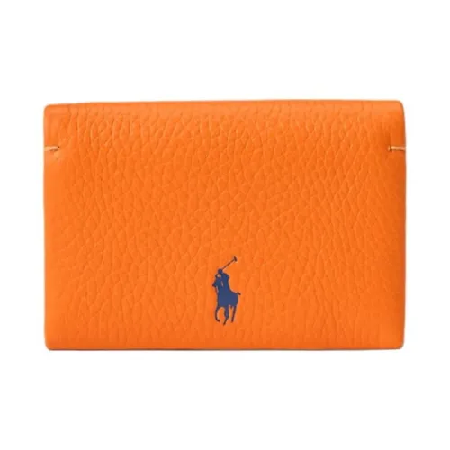 Polo Ralph Lauren Leather Card Holder Women's Orange