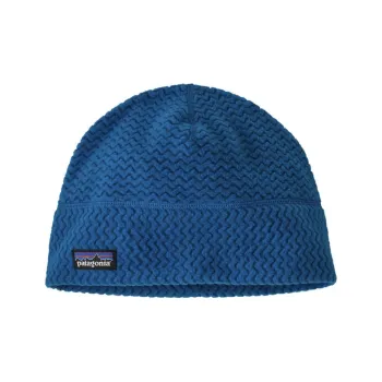 Patagonia Recycled Polyester Jacquard Fleece Yarn Recycled Polyester Jacquard Wool Beanies Men's Blue